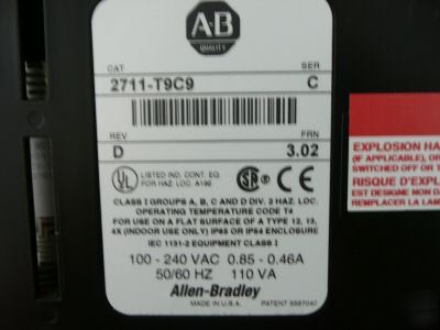 Allen bradley panelview 2711-T9C9 c 2711T9C9 excellent