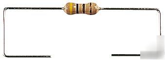 New : 10 x carbon film resistors 1/4 watt 100R - 19P