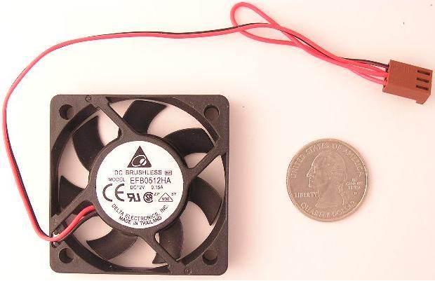 New delta fan 50 x 10 mm efb series 12V 5 pc 