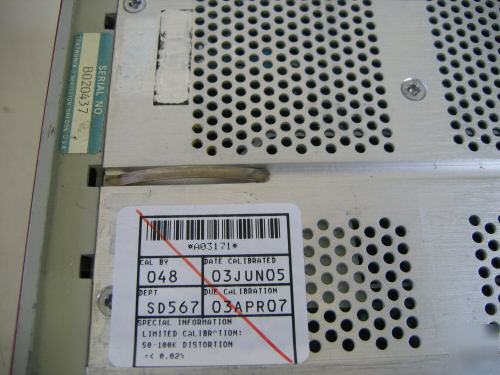 Tektronix SG5010 programmable low distortion oscillator