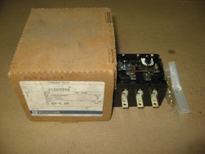 Telemecanique 3.80-5.00 amp overload relay-nos