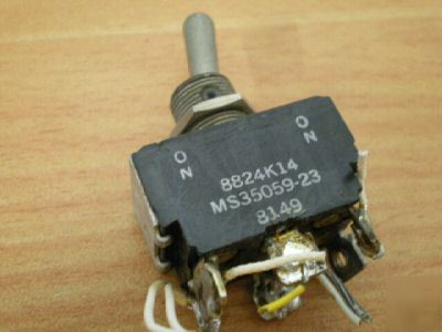 4X mil spec cutler-hammer 2-pole toggle switch 8824K14