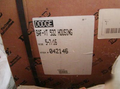 Dodge pillow block bearings saf-xt 5 7/16