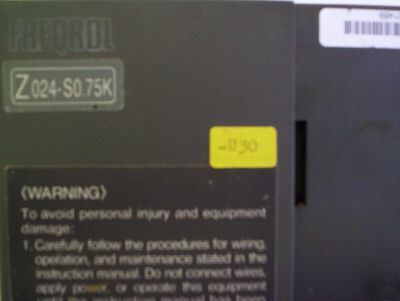 Mitsubishi freqrol Z024-S0.75K inverter,FRZ024-0.75K-ul