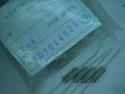 100PCS 910 ohm 2WATT resistor axial lead carbon film 