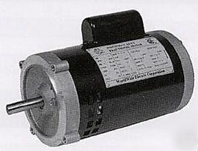 New electric jet pump motor, 1 1/2 hp, 56C frame, tefc