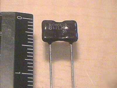 620PF 500V precision c-d ruby mica caps - 10 pieces