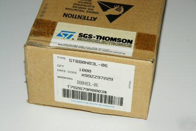 Sgs STB80N03 80 amp n channel low rds on mosfet 100PCS.
