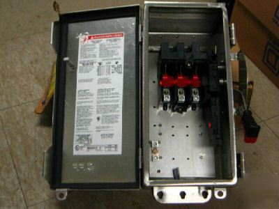Square d 30A safety switch HU361DS 600V-3P-no fuse-ss