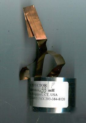 Copper foil inductor 16 awg inductance .33 mh