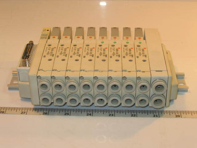 Smc pneumatic 8 solenoid valve block assembly SZ5XXX