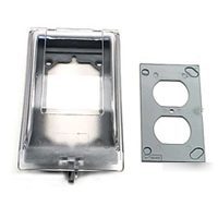 Lamson inuse clear duplex gfci cover E9UVCRN