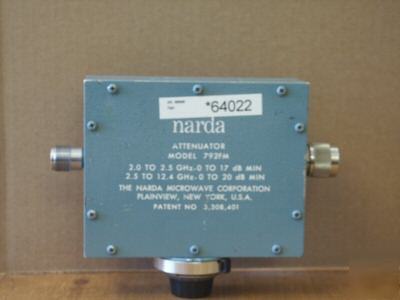 Narda 792FM coaxial broadband variable attenuator