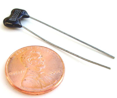Radial silver dipped mica capacitors ~ 5PF 500V (10)