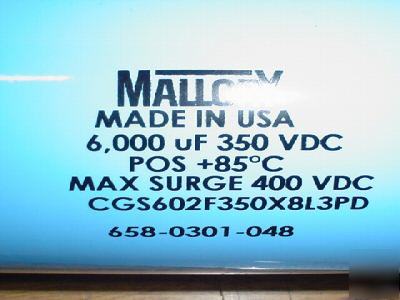 New 1PC mallory 350V 6000UF computer grade capacitor 