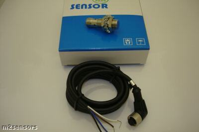New M12 pnp inductive proximity sensor switch w cable 