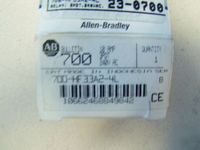 New allen bradley relay m/n: 700-HF33A2 - in box