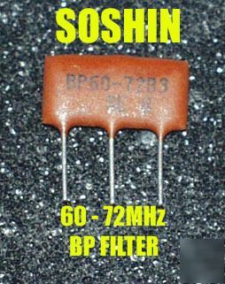 Soshin BP60-72B3 60-72MHZ, chan 3/4 bp filter, 500 pcs
