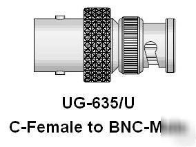 05-01277 c-female to bnc-male rf coax adapter ug-635/u