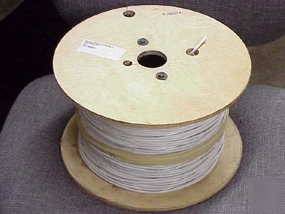 1000'- 10AWG white mil spec teflon wire