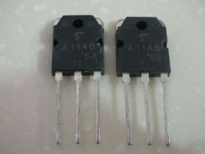 2, toshiba pnp 2SA1146 A1146 power amp transistor to-3P