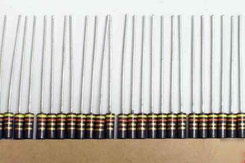 40) 4.3 ohm 1/2W carbon composition resistors 5%