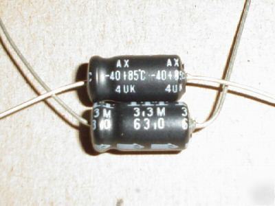 500 itt 63V 3.3UF axial lead capacitor capacitors