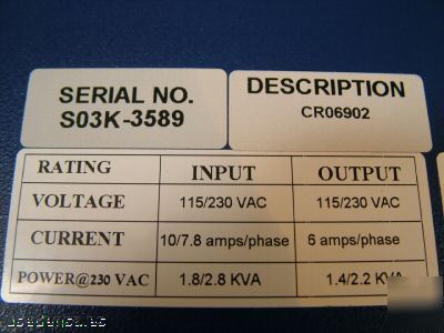 Kollmorgen servostar cd servo amplifier drive CR06902