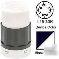 Leviton 2723 locking connector 250 volt 3-phase 30 amp