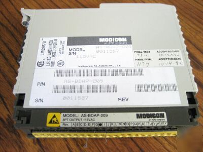 Modicon aeg dap-209/as-bdap-209 8PT output 115 vac
