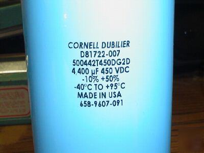 New 1PC cde 450V 4400UF computer grade capacitor 