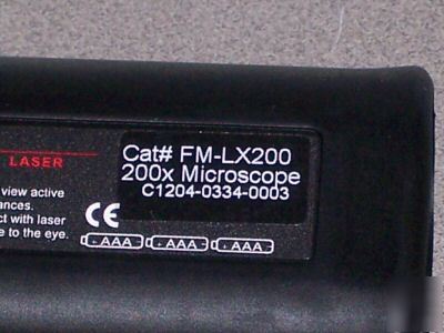 New westover fm-LX200 fiber termination microscope 200X 