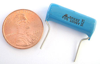 Radial film capacitors ~ .0022UF 1000V 1KV 5% (50