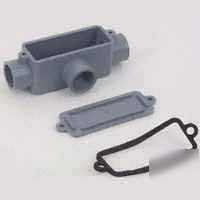 1/2IN type t pvc conduit body E983D-ctn