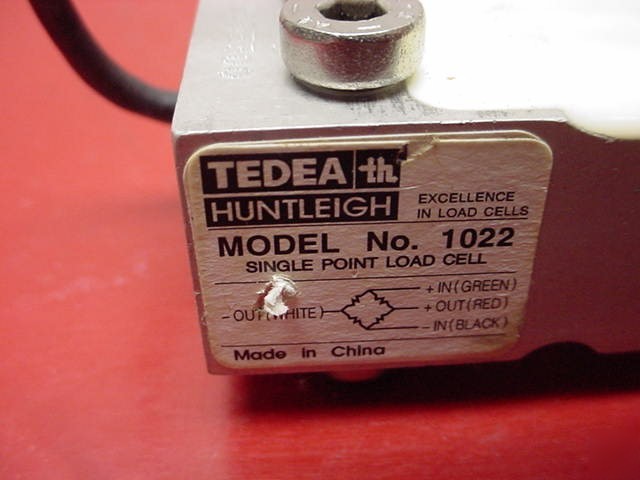 (2) tedea huntleigh single point load cell model 1022