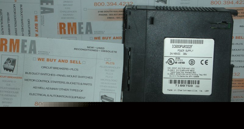 Ge fanuc IC693PWR322F power supply module, used