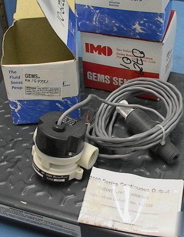 Gems rotorflow 164751 rf-2500 series rotary flow sensor