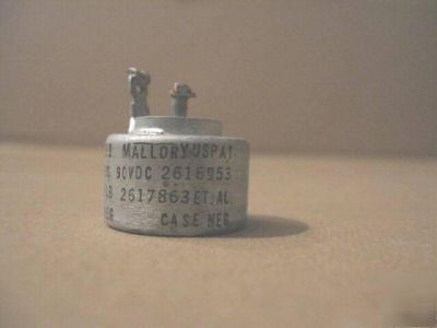 Lot 5 tantalum capacitor mallory 150UF, -15+75% ,30VDC