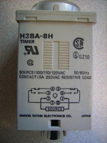 New omron relay timer H3BA-8H 