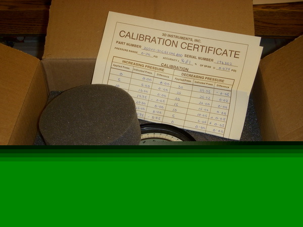 30 psi 3D instruments 0.1 direct drive test gauge nos