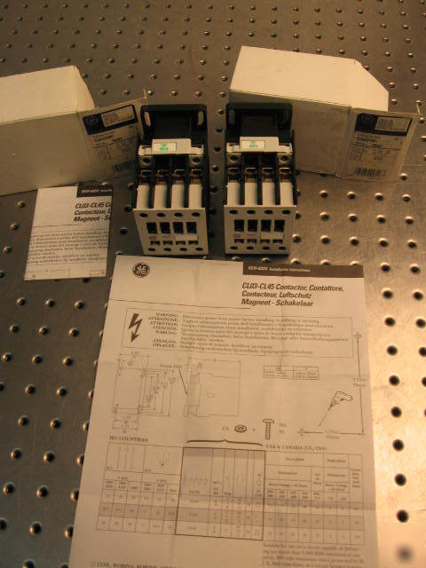 G33344 two general electric CL04A310M starter contacts