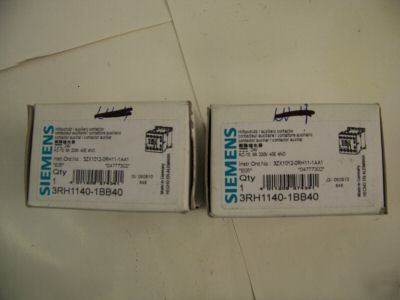 New lot siemens sirius 3RH1140-1BB40 contactor 10 a 
