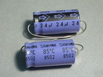 24UF 350V capacitor for tube amp ham radio lot of 5