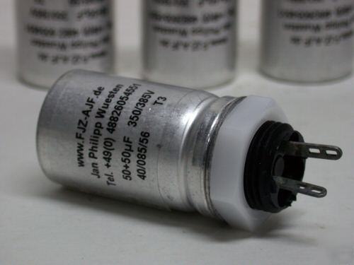 Ft 50+50UF/350/385V capacitor. vintage amp. tube radio 