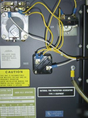 Motor starter, power control panel w. time delay relay