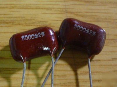 New 10PCS 500V 5000PF dipped silver mica capacitors 