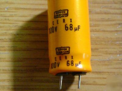 New 25 ucc 100V 68UF low esr 105C radial capacitors 