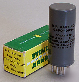 Polarized relay pr-689 coil 3800 ohms nos
