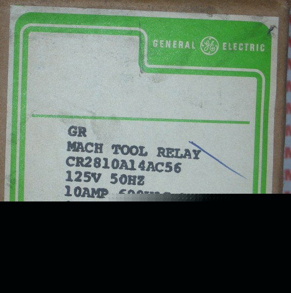 New ge machine tool relay CR2810A14AC56 125V 10A 