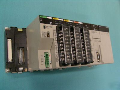 Omron 5 slot sysmac plc CS1H-cpu, PA204R, ID212 +extras